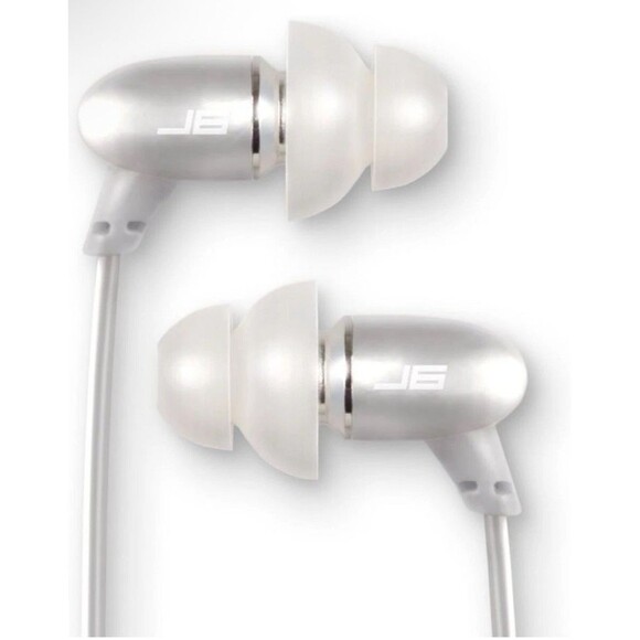 NEW JLAB J6M Silver Foil Earbuds with Mic in Sealed Packaging 3.5mm Jack - Picture 6 of 6